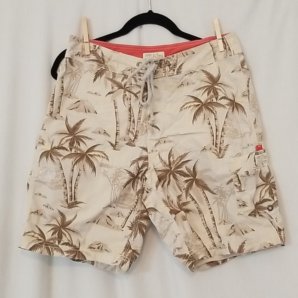 Men's J. Crew mesh lined swim trunks - 30